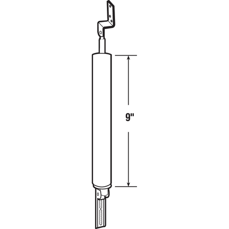 Prime-Line 9 in., Black Finish Screen Door Pneumatic Closer Single Pack K 5104